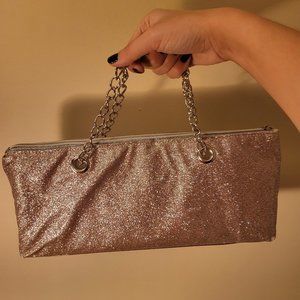 Glitter clutch bag